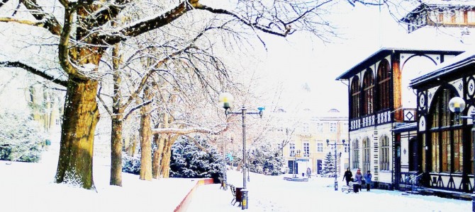 Szczawno-Zdrój – Deptak zimą
