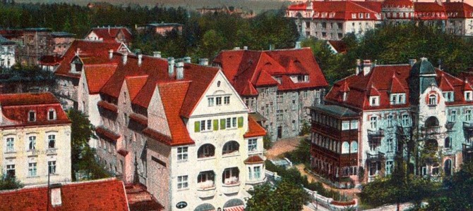 Szczawno-Zdrój – widok z wieży Anna, rok 1911