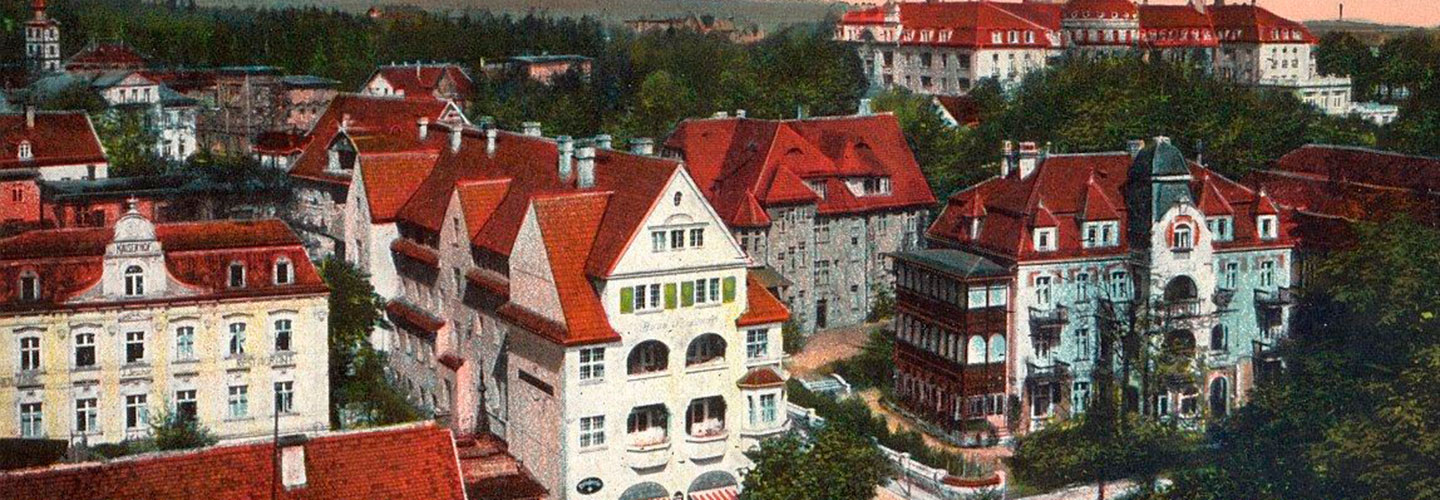 Szczawno-Zdrój – widok z wieży Anna, rok 1911 Szczawno-Zdrój – widok z wieży Anna, rok 1911