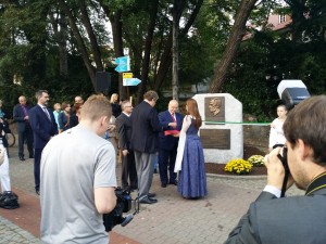 Odsłonięcie pomnika Gerharta Hauptmanna