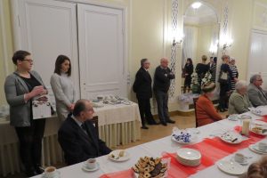Wieczór literacki w sali kominkowej Domu Zdrojowym