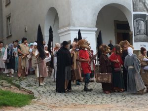 happening teatralny pt. - Powrót do przeszłości tkaczy - Zgoda - podczas Jarmarku Tkaczy Śląskich