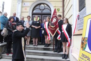 Moment poświęcenia tablicy pamiątkowej