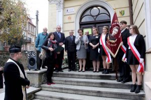 Przemowa p. Mnister Edukacji Narodowej Anny Zalewskiej przed odsłonięciem i poświęceniem tablicy pamiątkowej