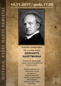 plakat z informacją o spotkaniu