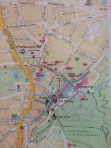 mapa biegu