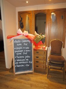 Legenda, tablica z b-c menu